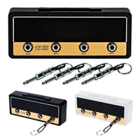 Wall mounted key holder, retro rock, Plastic, Black/Gold 1