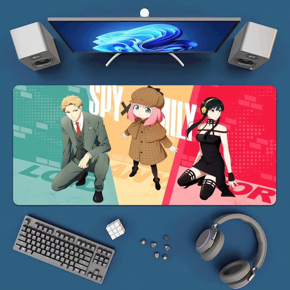 bilibili SPY x FAMILY 2 Anime Anya Mousepad Office Large Mouse Mat Keyboard Mats Rubber PC Computer Game Big Anti-slip Mice Mat 4