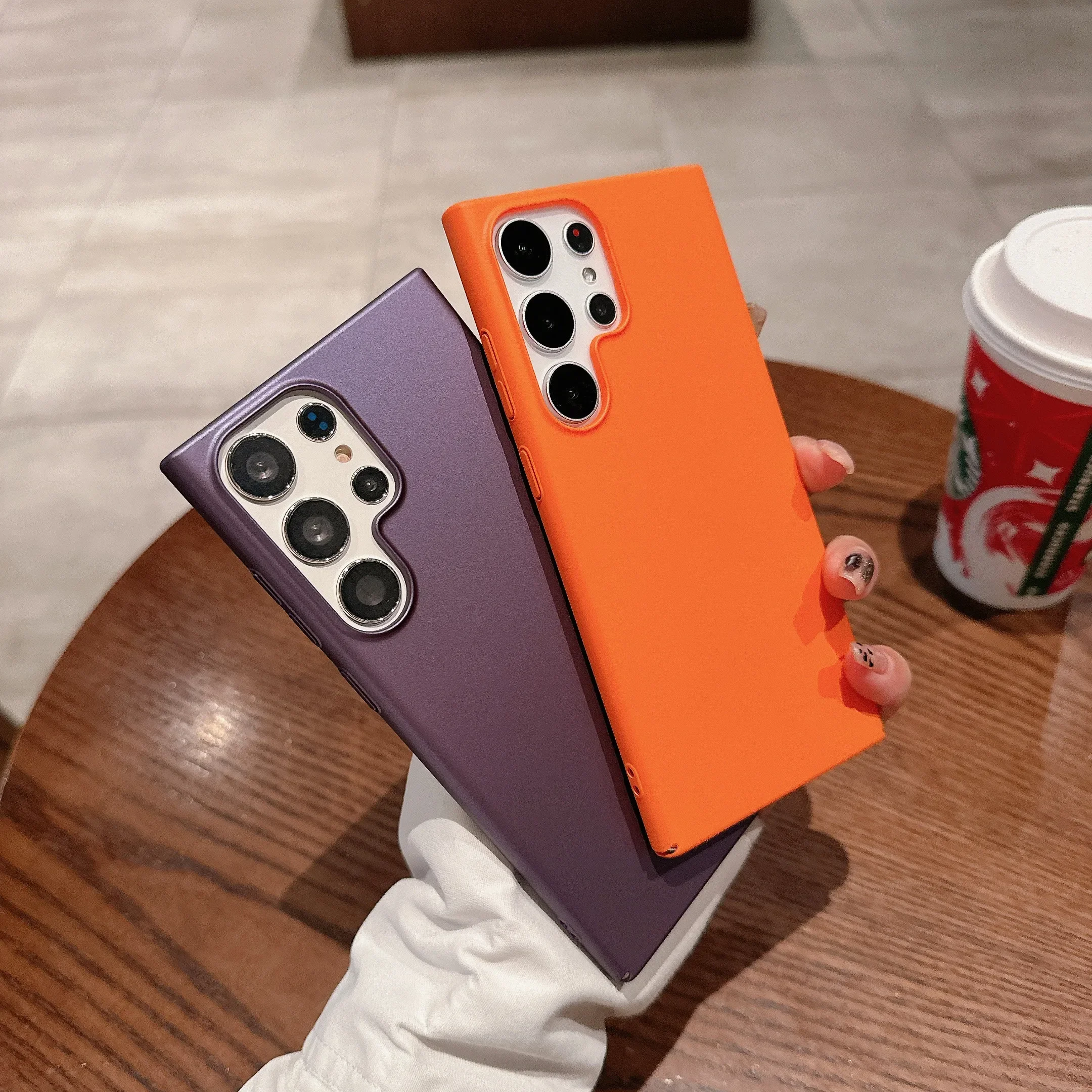 

Colorful Skin Friendly Matte Soft Silicone For Samsung Galaxy S24 Ultra S23 Plus Case Shockproof Protection Cover Accessories