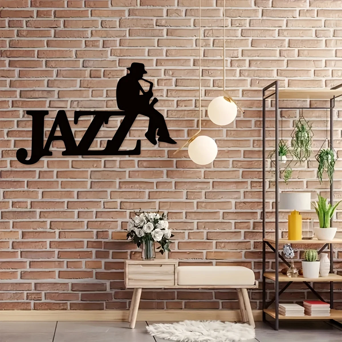 

Jazz Music Metal Wall Decor - Perfect Gift for Musicians, Music Lovers, and Jazz Enthusiasts - Ideal for Home, School Decoration