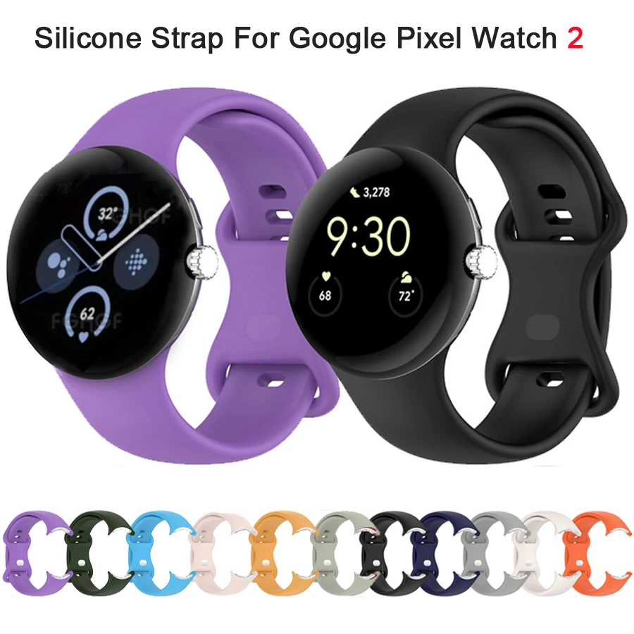 

No Gap Silicone Strap For Google Pixel Watch 2 Replacement Wristband Bracelet For Google Pixel Smart Wacth Band Correa Accessory