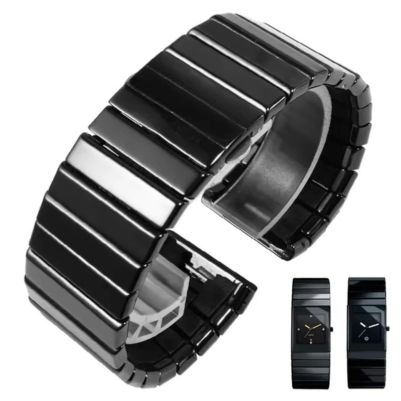 Buy Elegance Ceramic 23 mm Watch Strap Replacement R28886202_K0003512 main image 1