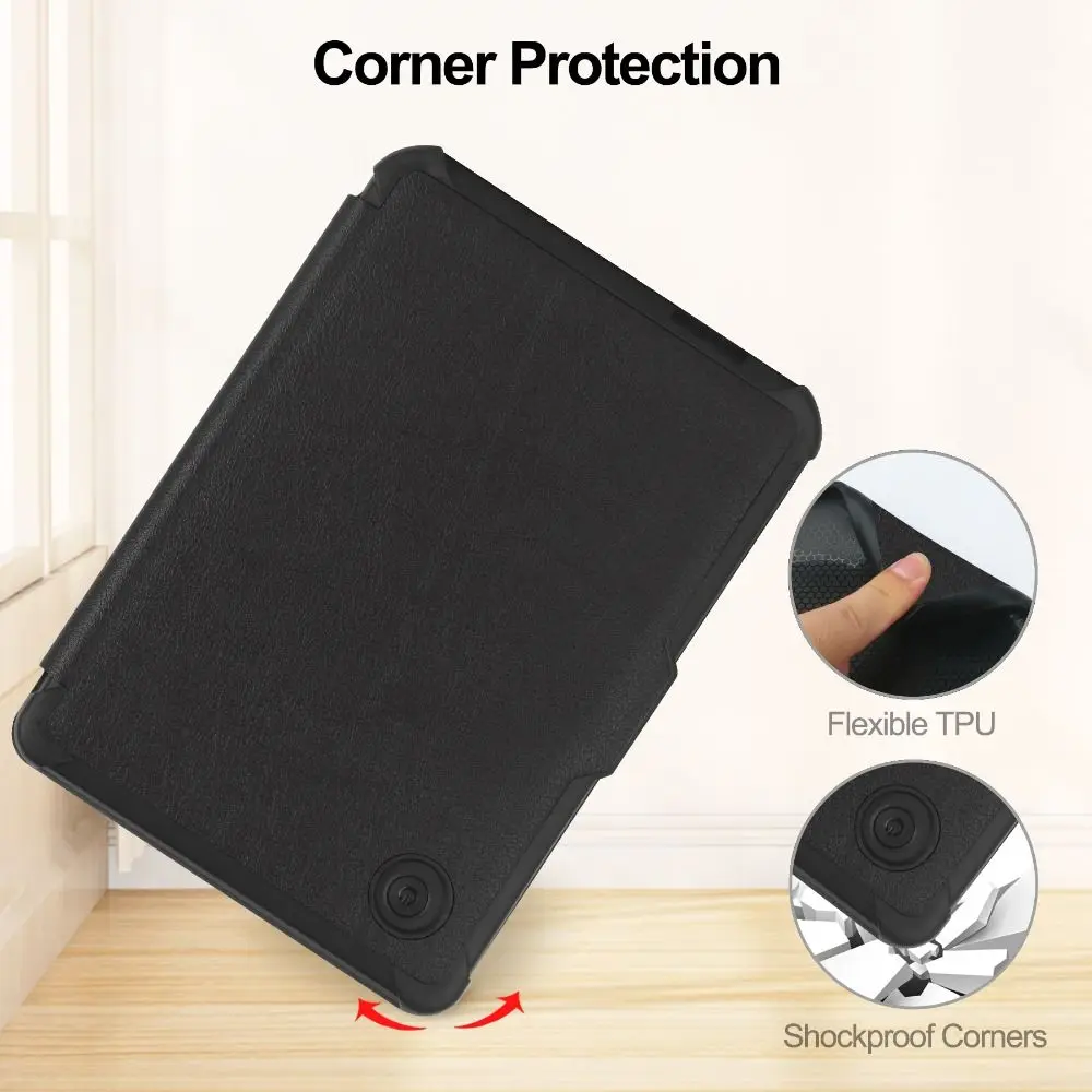 For KOBO Clara Colour/BW/2E 6 inch e-Reader Case 2024 New N367 Smart Cover TPU Funda Auto Sleep/Wake Protective Shell