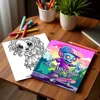 Cute Zombie Coloring Book 24 Pages illustration Creative Relaxation Perfect Self-painting book For Adults & Teens 3