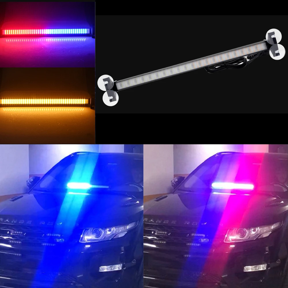 Stroboscopen Voor Auto Fso Flash Licht 80 Led Drl Knippert Politie