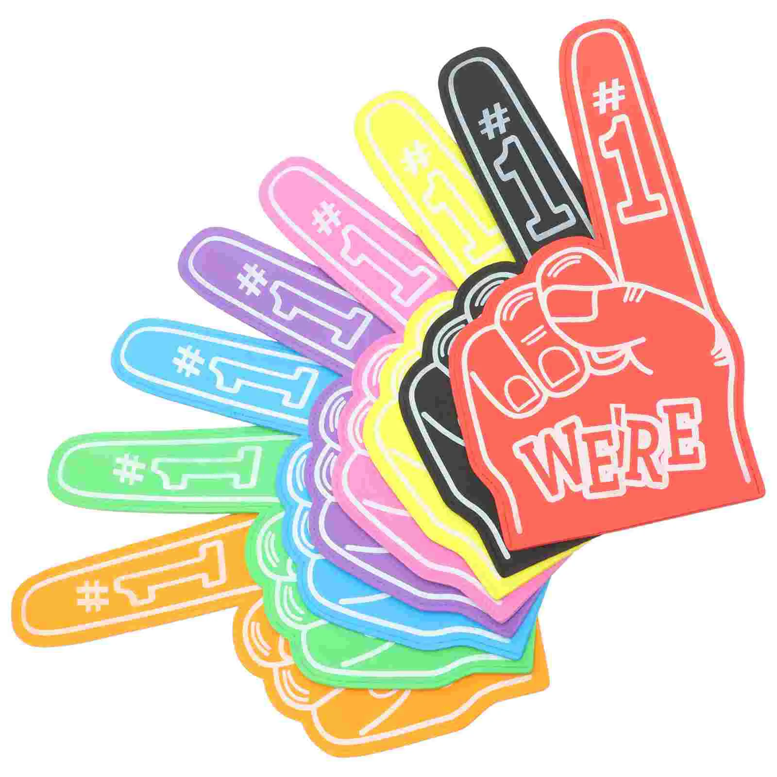 

8 Pcs Foam Finger Cots Cheerleader Clap Hands Giant Blank Children's Toys Noise Makers Party Favors Pointer for Sports