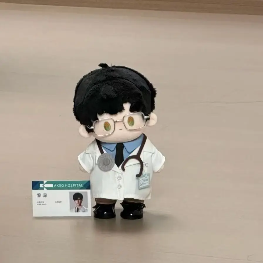 20CM Zayne Doll Clothes Doctor Surgical Uniform Suit Cotton White Coat Clothing Accessory Love and Deepspace XavierRafayel