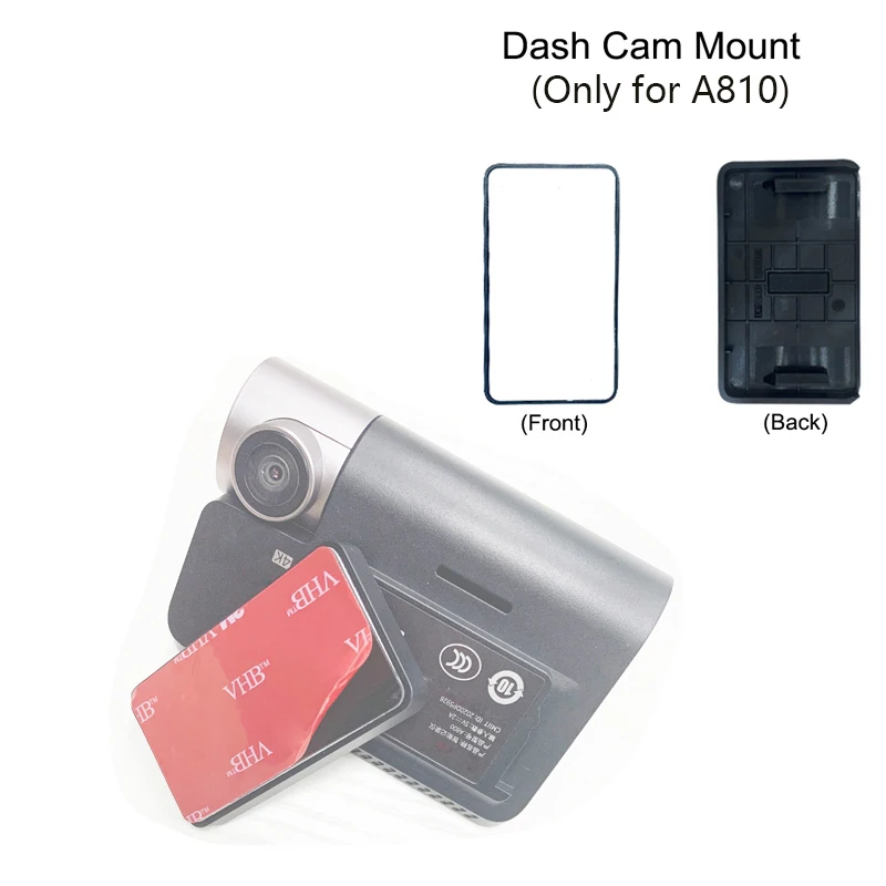 70mai Dash Cam Mount camera mount camera mounting bracket dvr bracket holder dash cam bracket For 70mai Dash CamA810 Set Static Sticker VHB Sticker and Static Stickers