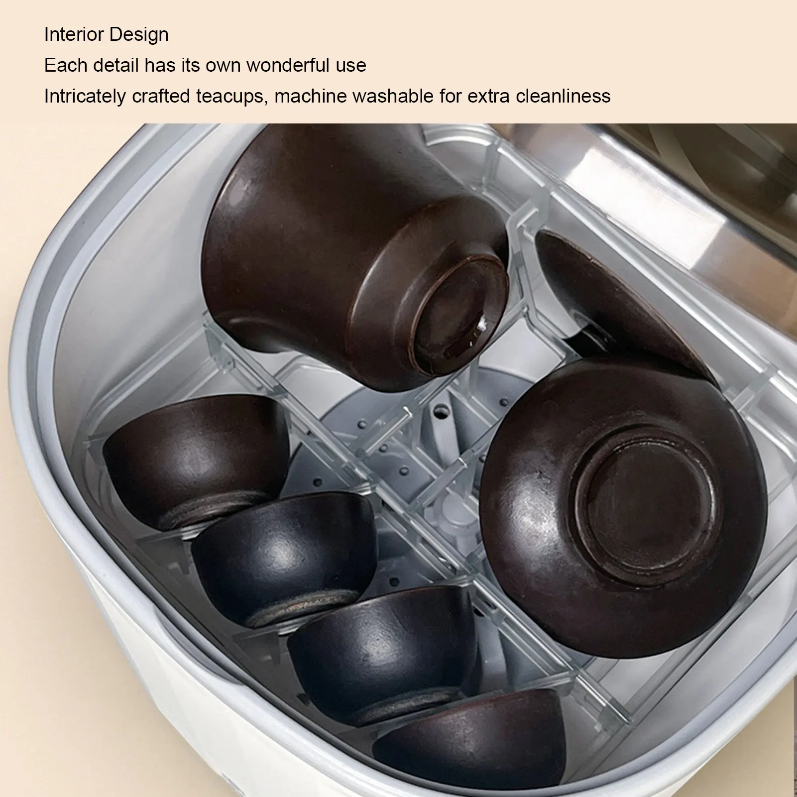 Mini Dishwasher Countertop Dishwasher USB Rechargeable Portable 360&deg; Omni Directional Fully Automatic 4L 5V for Home Use countertop dishwasher