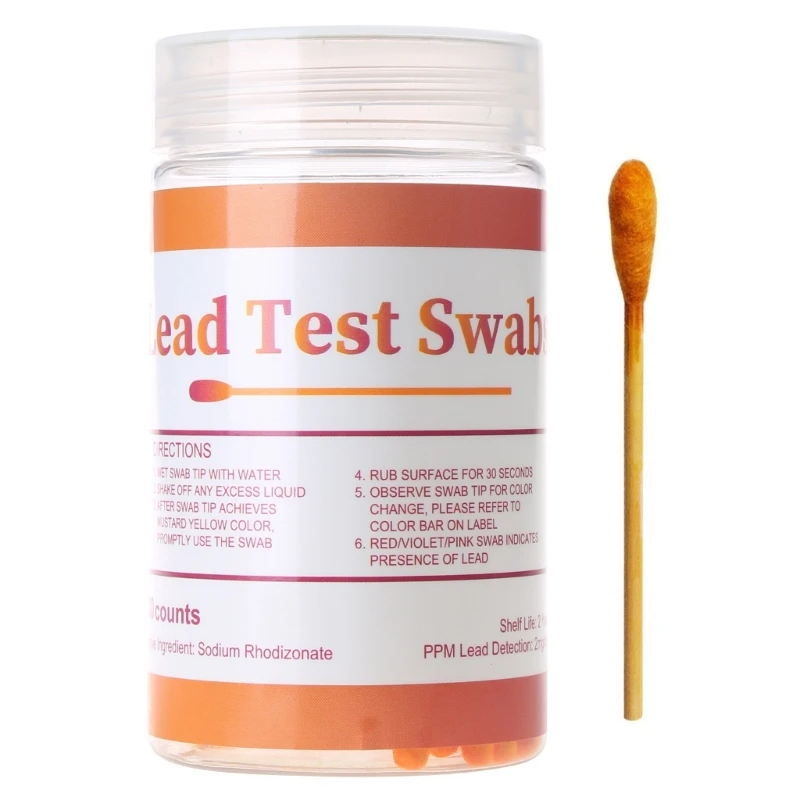 

co530 Test Swabs Set Of 30 Cotton Swab Testing House Paint Metal Instant Test Kits For All Painted Surfaces Ceramics