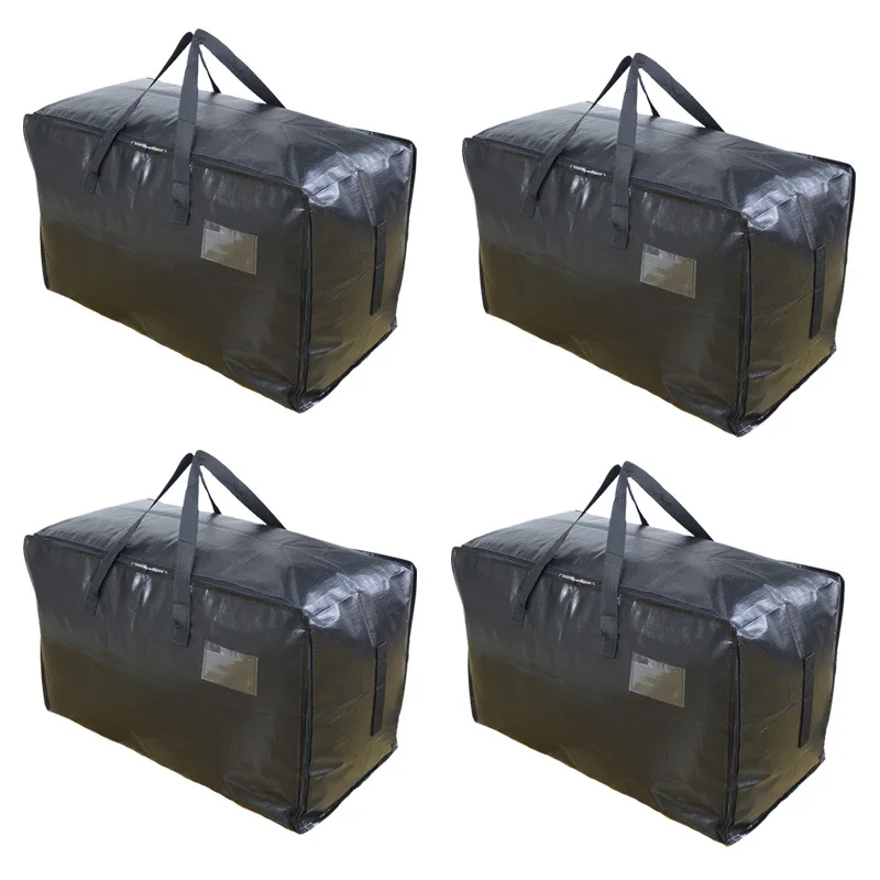 Woven Bag Thickened Moving Bag Clothing Luggage Bag Quilts Storage Bag Bedding Packing Bag Dorm Room Essentials 3