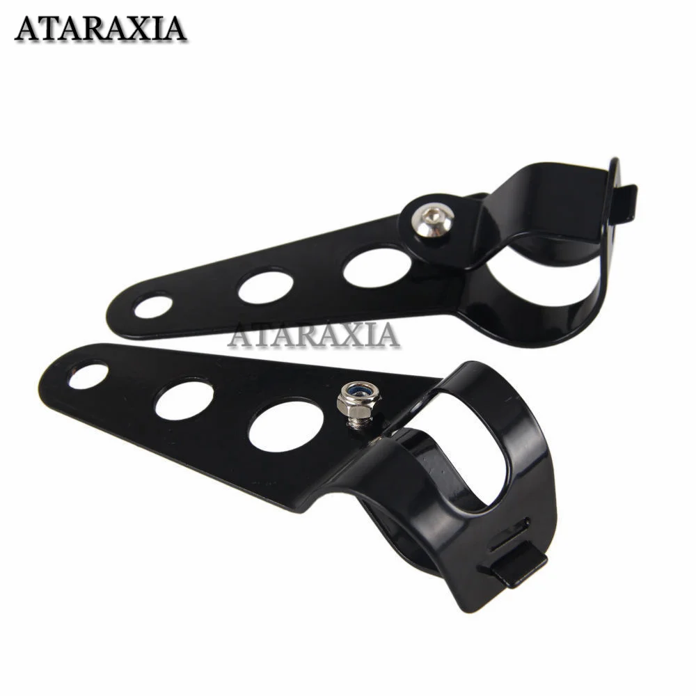 Universal Motorcycle Headlight Mount Bracket Fork Ear Chopper Headlamp Holder Clamp Adjustable Motor Fork Mount 28-36mm 35-43mm motorcycle light bracket motorcycle headlight clamp motorcycle headlight mount