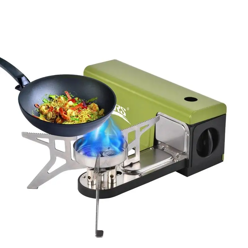 

Camping Gas Stove 3800W Portable Folding Stove Outdoor Hiking BBQ Travel Cooking Grill Cooker BRS-97 Cassette Gas Burner
