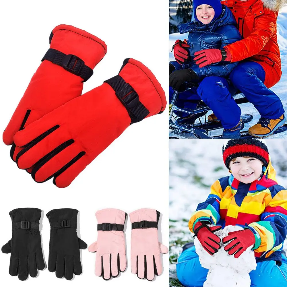 Mountaineering Thicken Warm Winter Must Children Kids Long-sleeved Mitten Ski Gloves Snow Snowboard Windproof Waterproof