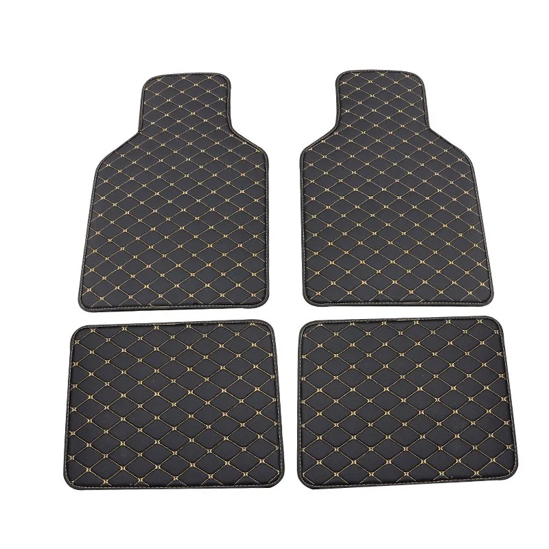 

NEW Luxury Custom Car Floor Mats For Volkswagen Tiguan Durable leather Auto Interior Accessories Waterproof Anti dirty Rugs