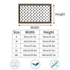 Retro Geometric Kitchen Cabinet Curtain Dust-proof Cupboard Wardrobe Curtain Bedroom Bookshelf Short Curtains Half-Curtain 5