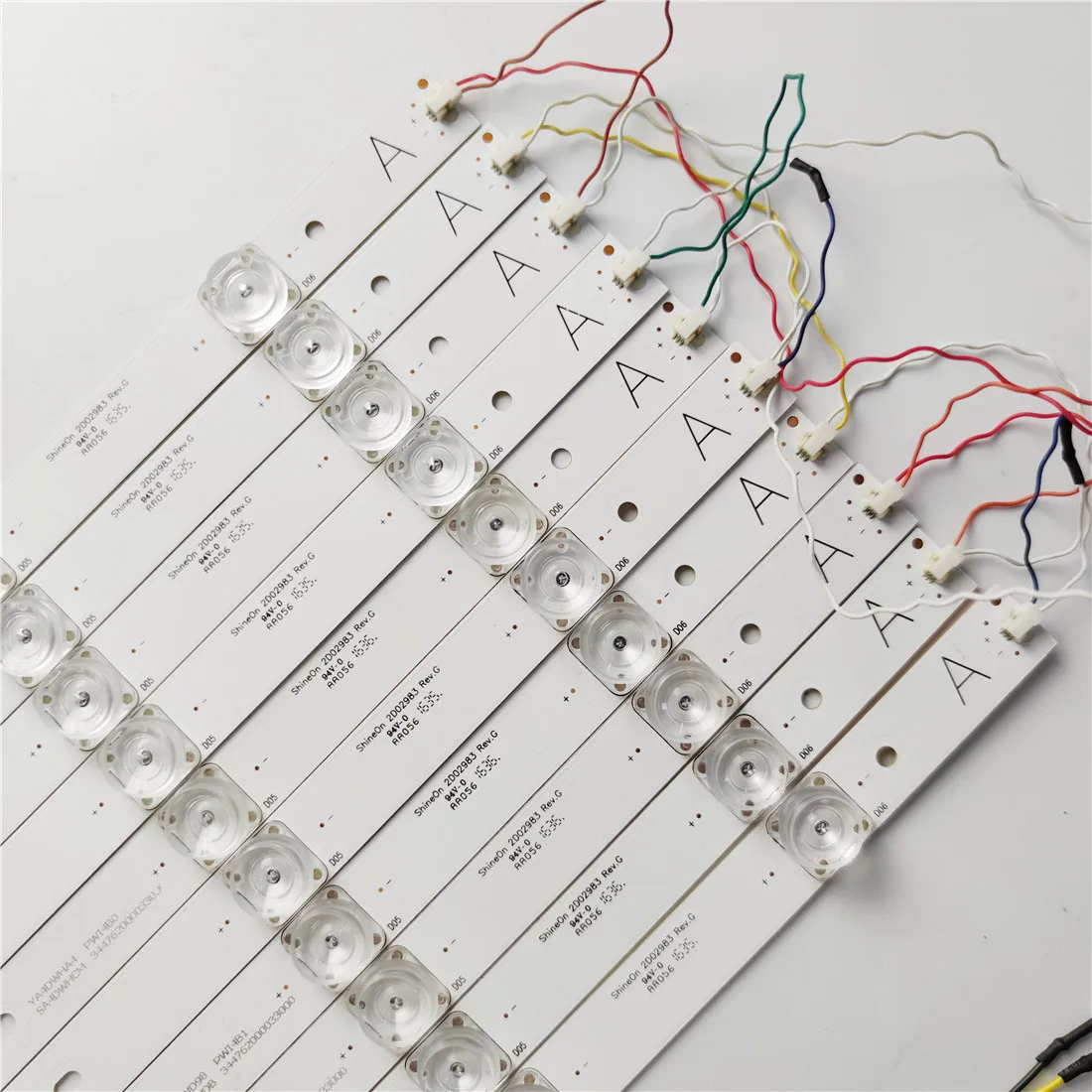 Led Backlight Strip Lente da Lâmpada Kit Placa Óptica Fliter para 46 47 48 49 50 Polegada Lcd Led tv Atualização Ccfl 12v Entrada 10 Peças 510 mm - Imagem 6