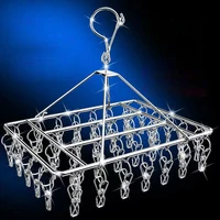 Stainless Steel Windproof Clips Clothespin Laundry Hanger Clothesline Sock Towel Bra Drying Rack Clothes Peg Hook Airer Dryer 1
