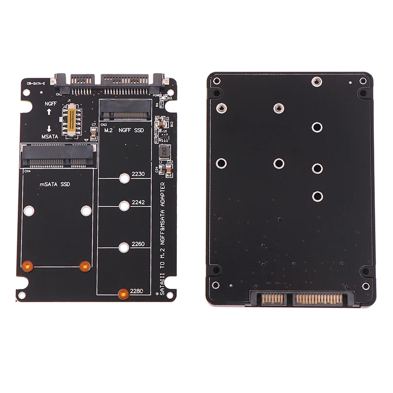 【C】1PC SATA 60Gbps To M2 NGFF SATA SSD MSATA..