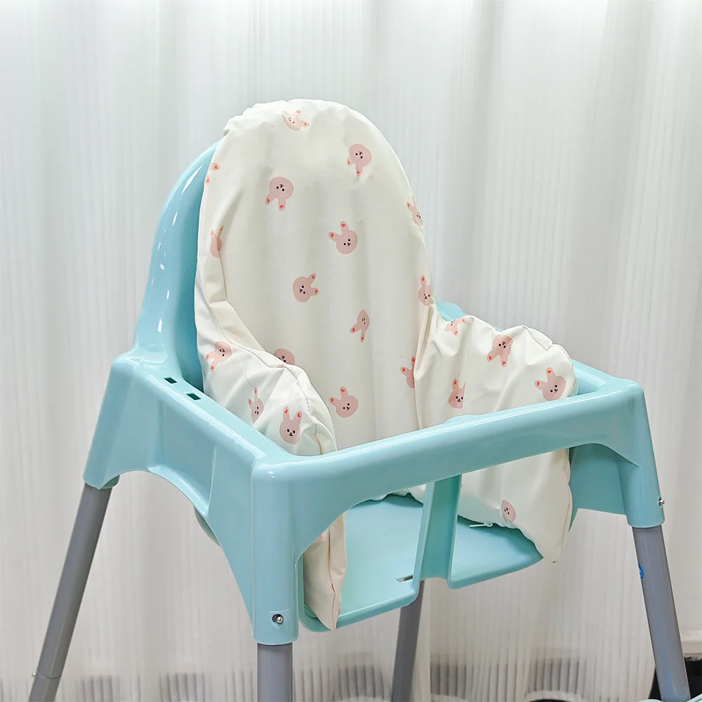 Polyester Cotton Kids Baby Print Dining-Chair Cushion Cover Children-Seat Inflatable Back Cushions Pillowcase Baby Accessory