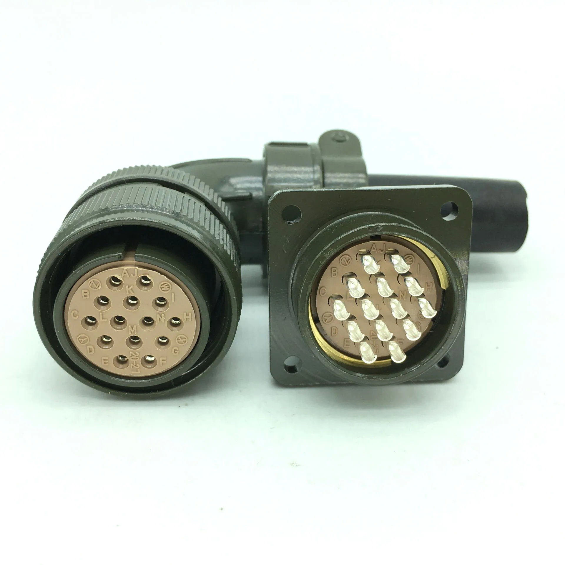 1 комплект MS3102 3106A20-27 14 ядер 14-контактный прямоугольный авиационный штекер и