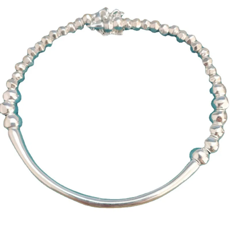 alloy bead necklace, Silver clasp, fashion, with logo, wholesale, new 2021, European fashion gift bracelet