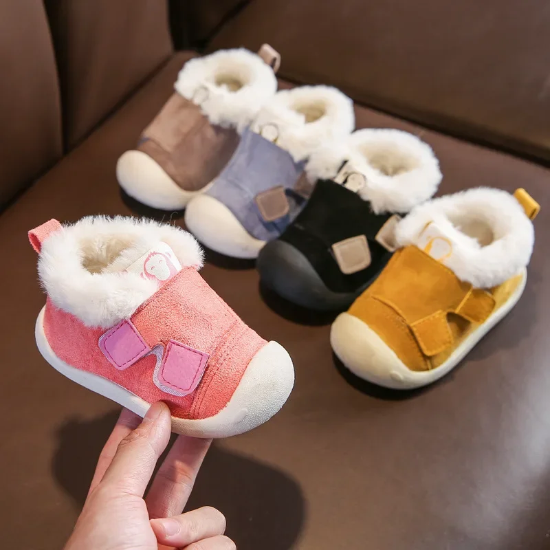 Boots Infant Toddler Winter Warm Plush Baby Girls Boys Snow Outdoor Comfortable Soft Bottom Non-Slip Child Kids baby shoes baby boots winter snow boots
