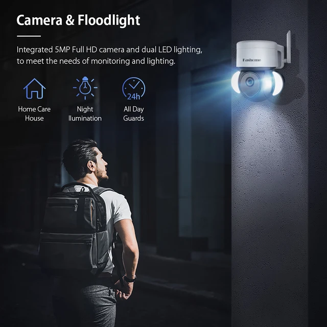 Tuya 5MP Wifi IP Camera Outdoor PTZ Auto Tracking Surveillance Camera Night Vision Motion Detect Two Way Audio WiFi Network Cam 2
