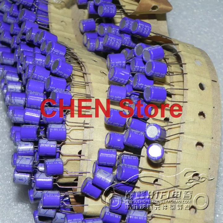 20PCS Sanyo OS-CON SC 25V4.7UF 6X7MM High polymer Motherboard 4.7UF 25V Solid State Capacitors purple 25SC4R7M