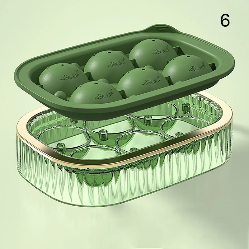 

Кухонные силиконовые формы для льда Push-Type, многоразовая форма для льда, лоток для льда «сделай сам», форма для виски, напитков, льда с крышкой, коробка для льда пищевого класса