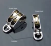 Swivel Metal Sheave 43/58/86mm Zinc Alloy Pulley Crown Block And Tackle Lifting Wheel Mini Single/Double Pulley For DIY 2