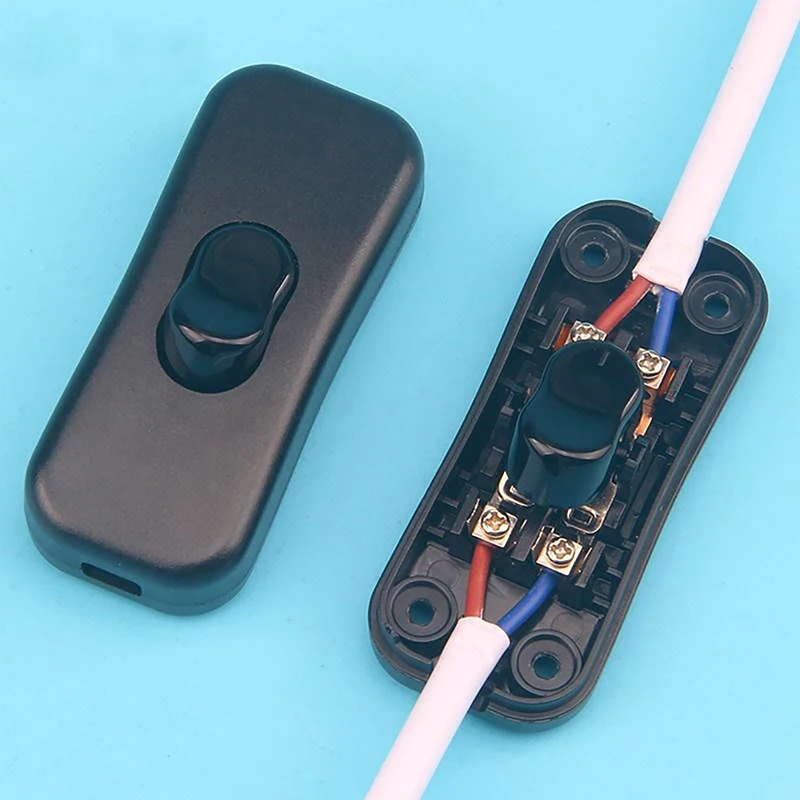 สวิตช์ไฟแบบโยก 1 ชิ้น ใหม่ AC 250V เปิด/ปิด สำหรับโคมไฟตั้งโต๊ะ สายไฟ สวิตช์ควบคุมสำหรับไฟ LED สายไฟฟ้า สวิตช์ไฟฟ้า 1