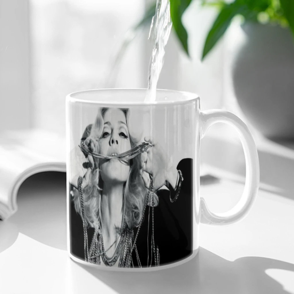 1980s Madonna Coffee Mug 11oz Fun Ceramic Coffee Tea Cocoa Cup Handle Tea Drink Cup