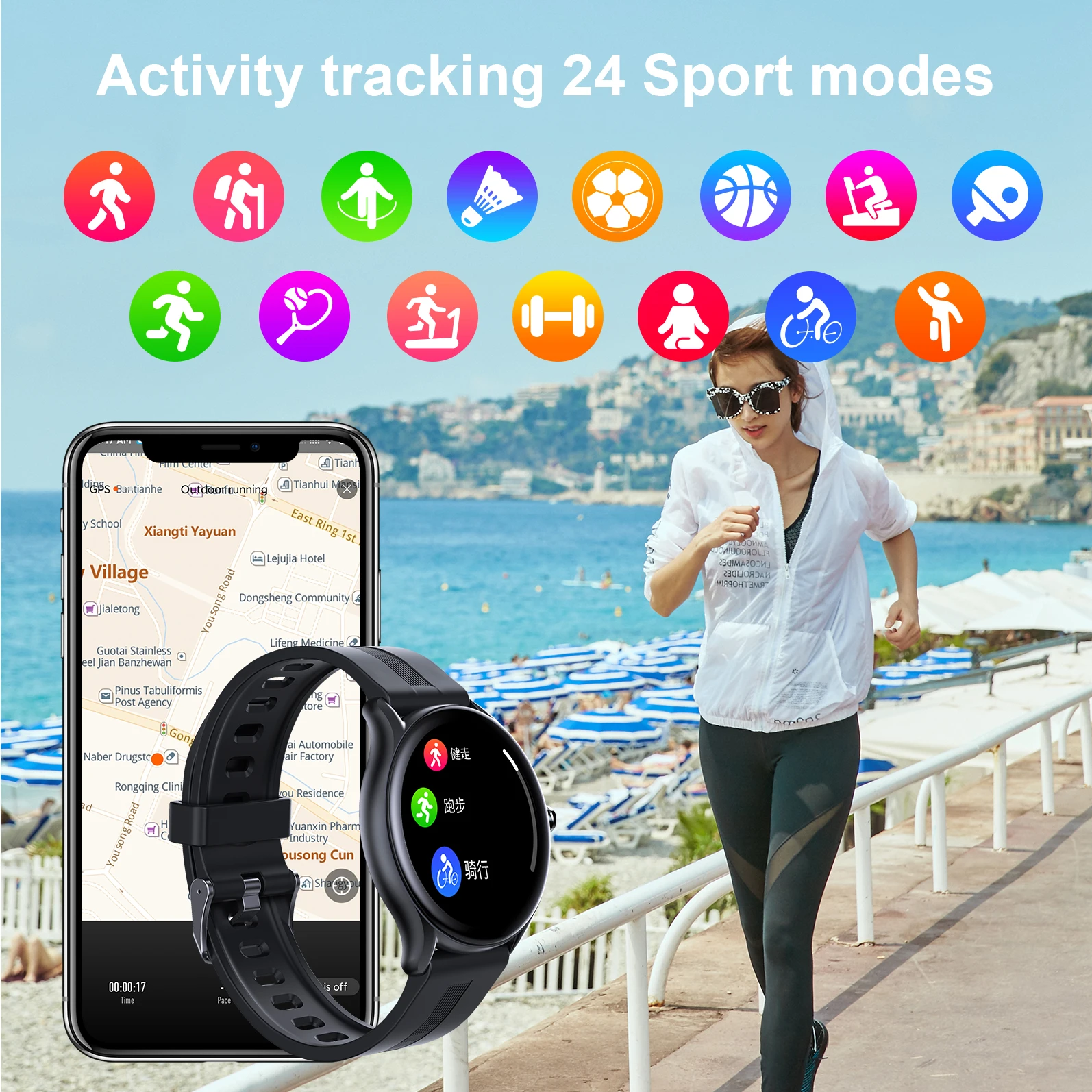 2022 L1 Smart Watch Men Bluetooth Call Full Touch Screen 1.32 Inch HD Sport Lady Fitness Bracelet Custom Watch  Sleep Heart Rate