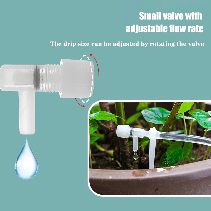Garden Drip Irrigation Kit with Regulating valve Potted Plant Watering Device 4/7mmHose Watering Saving Micro Dripper Greenhouse 2