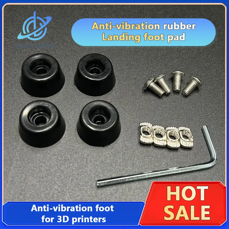 3D Printer Part 4/8 Set Antivibration Feet For Anti-vibration Rubber Landing Mat Feet For Lab X1 P1P Ender 3 CR10 3D Printer image 1