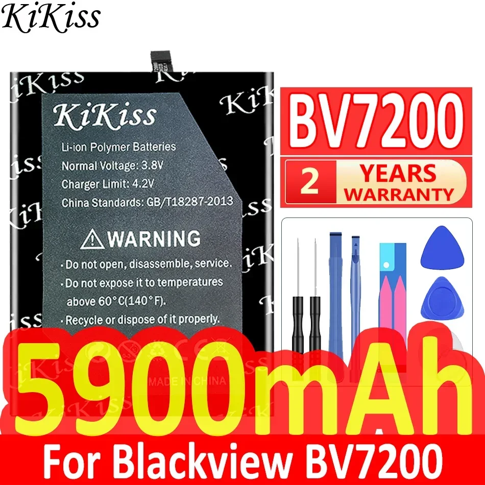 

Мощная батарея 5900mAh KiKiss BV7200 (Li676281HTT) для Blackview BV7200