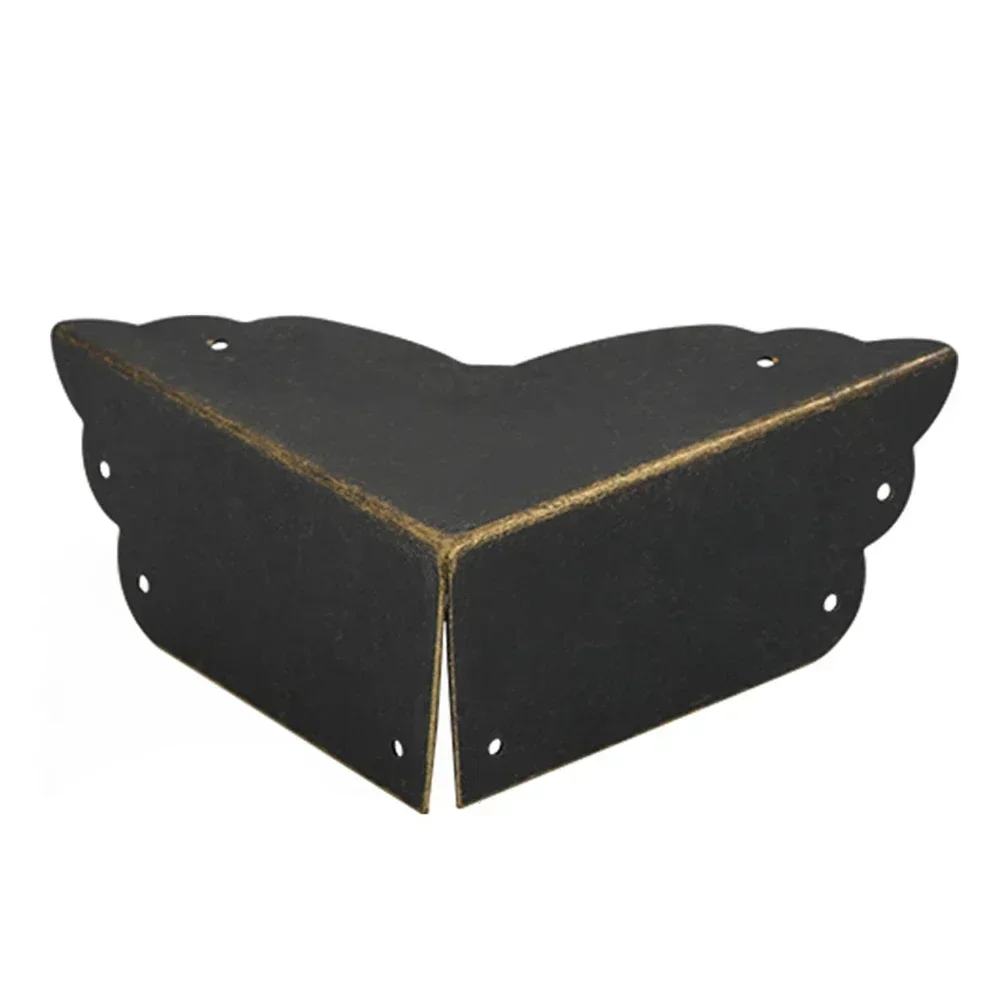 Furniture Corner Protector 4pcs Antique Wrapped Decorative Jewelry Chest Wine Gift Box Wooden Case Cover