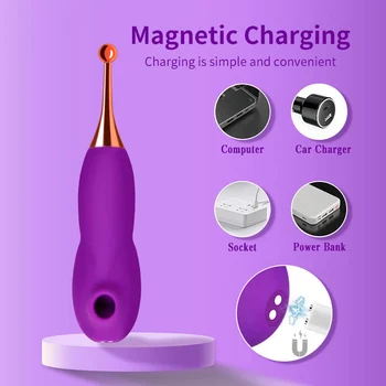 Clit Sucker 12 Modes Clitoris Orgasm Vibrator Powerful Vibrating Pen Dildo Nipple Sucking Stimulator Sex Toys for Women NV-059 2