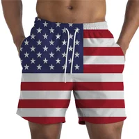 Men's Swimwear Shorts American Flag 3D printed Surfing Board Short Kids Beach Shorts Men Trunks Masculina Swimsuit Sports Briefs 1