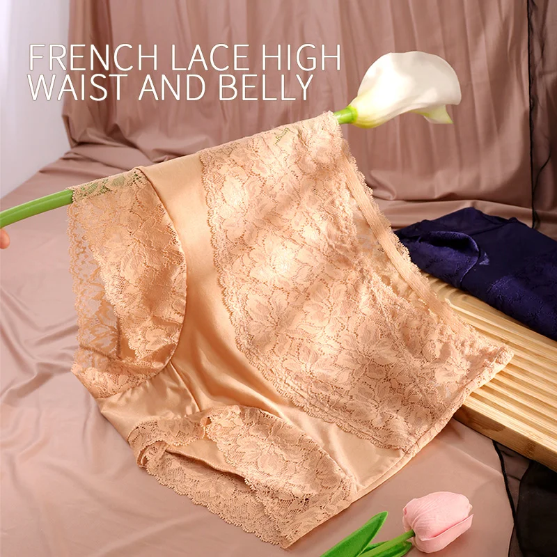 

Women Lace Sexy Underpants High-Rise Panties Ladies Fashion Floral Soft Underwear Girls Pantys Lingerie Intimates M-XL Size