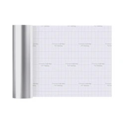 Premium Permanent Adhesive Vinyl Roll for Crafting and Car Decals, Multiple Sizes Available (Silvery)