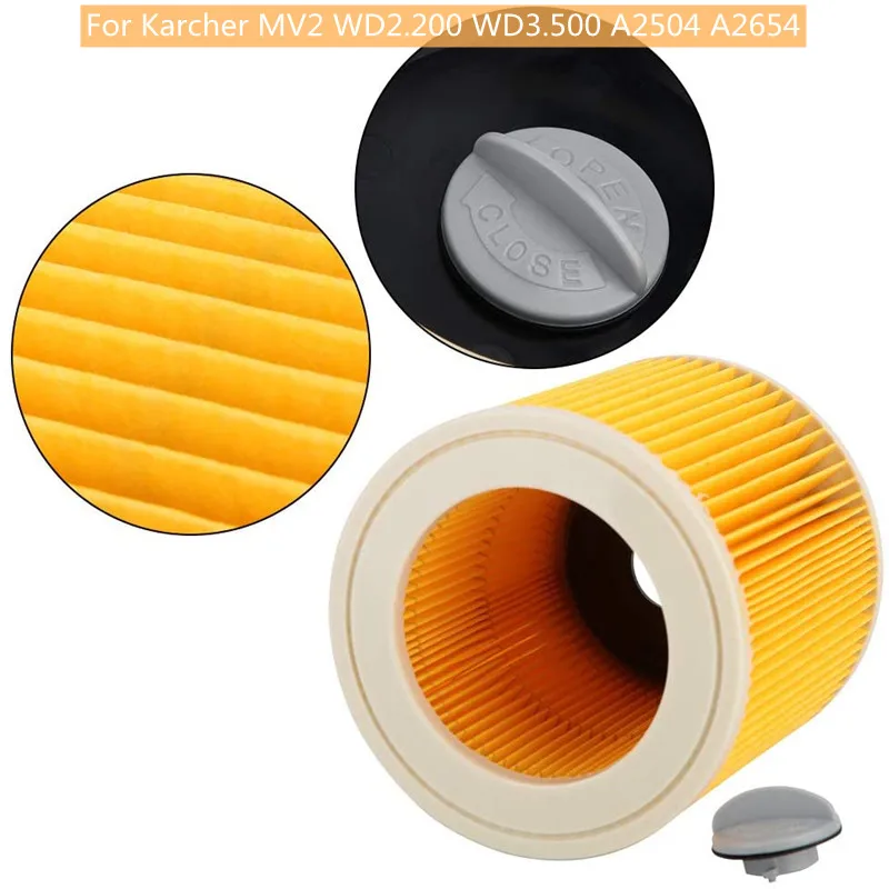 For Karcher  A2004 A2054 A2204 A2656 WD2.250 WD3.200 WD3 Wet Dry Hepa Filter Vacuum Cleaner Replace Parts