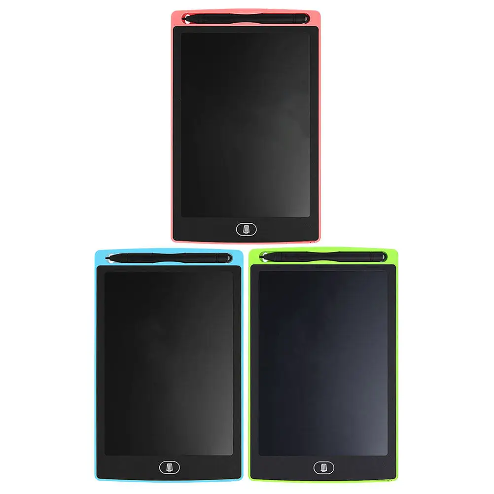 3pcs Lcd 쓰기 태블릿 드로잉 보드 지울 수있는 낙서 패드 재사용 가능한 전기 스케치 보드 조기 교육 여행 선물