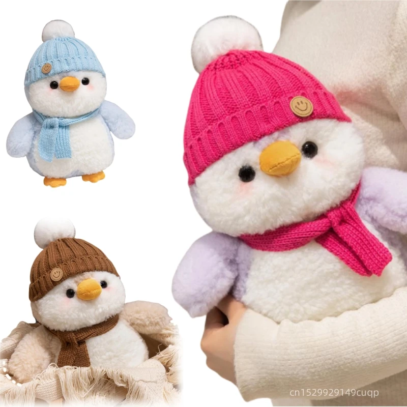 CULASIGN Pinguino di peluche, simpatico pinguino in costume di squalo