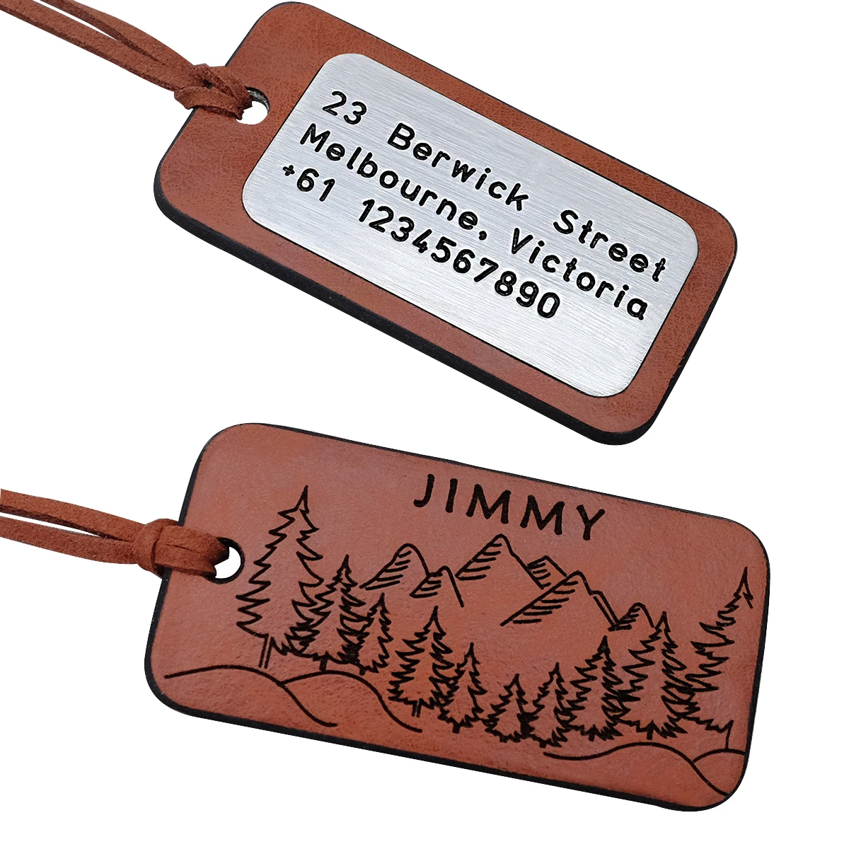 Custom Luggage Tag Personalized Name Bag Tag with Address Backpack Tag School Bag Travel Baggage Tag Personalized Travel Gift new aluminium travel luggage baggage tag suitcase identity address name labels id address tags bus card