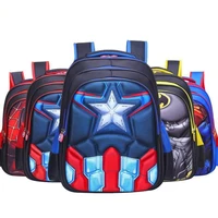 Disney Captain America Kids 3d Cute Spiderman Design Print Backpack Children Bag Boys Primary School Bag Kindergarten Backpack 1