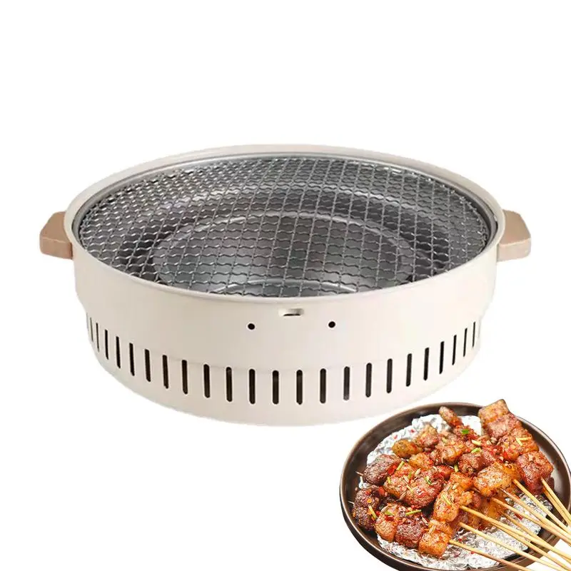 

Маленький гриль-барбекю многофункциональная горелка для палатки, Бездымная горелка для кемпинга из нержавеющей стали, вентиляция, антикоррозийные аксессуары для кемпинга