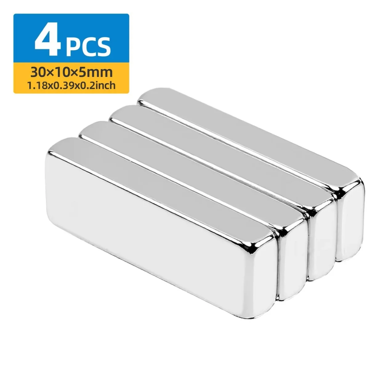 Versatile Strong Rectangular Bar Magnets
