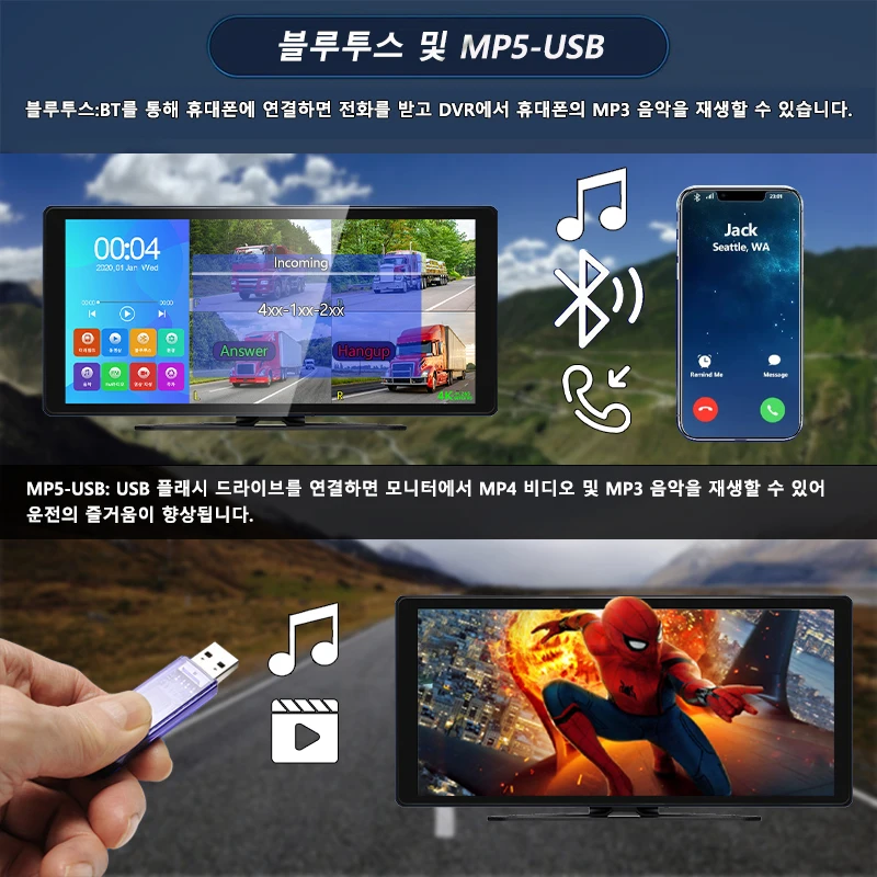 10.36ġ IPS ġũ ڵ  4CH  ī޶ AHD 1080P ÷ ߰  ķ ý   ڴ